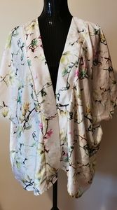 Anthropologie Rolfe Open Floral Kimono One Size